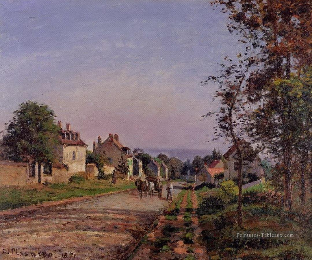 périphérie de louveciennes 1871 Camille Pissarro Peintures à l'huile
